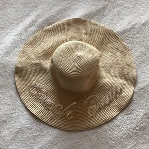 Ann Taylor Loft Beach Bum Floppy Hat Sequin